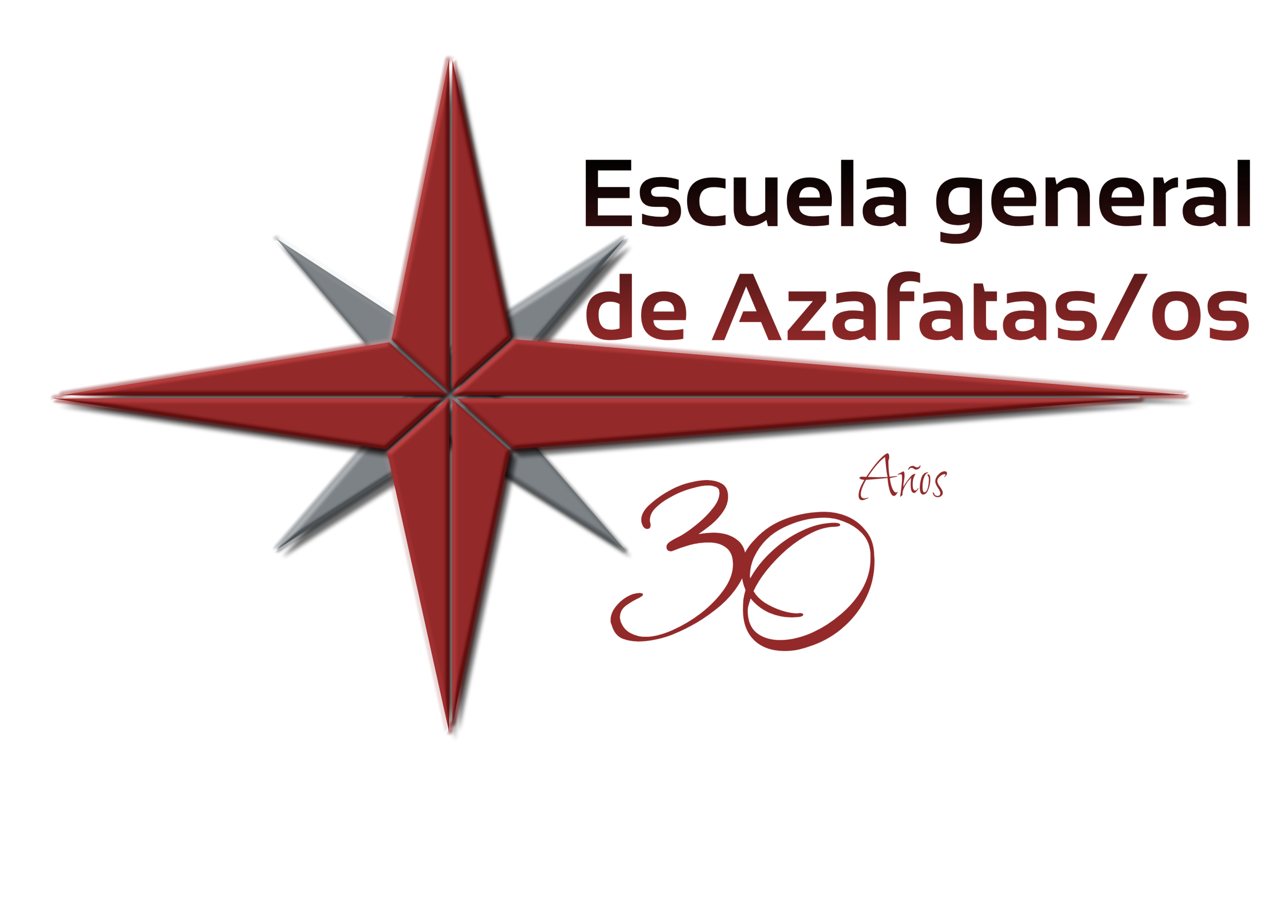 LOGO AZAFATAS ROJO 30años
